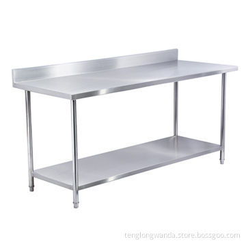 Foaming two-layer S/S workbench, detachable
